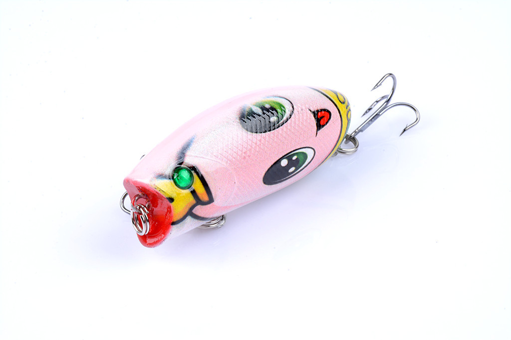 Luya cebo nuevo producto [8 colores onda mentira] cebo superficie de agua serie cebo falso cebo de imitación 6CM/10,4G cebo duro de plástico