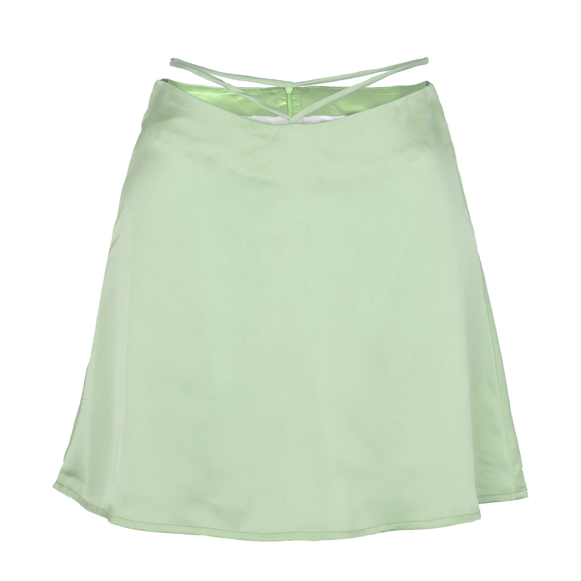 Cropped Lace-Up Skirt in Skirts