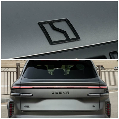 Suitable for 8X front and rear car emblems, metal blackened decorative cover for car emblems, metal protective modification accessories