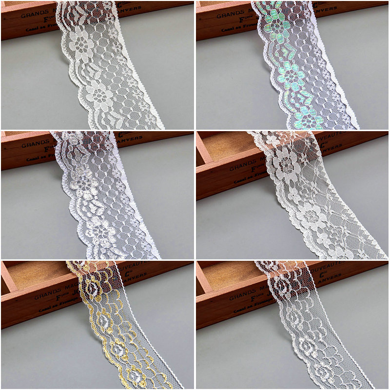 现货带彩花边 金银DIY 玩具蚊帐装饰花边 童装婚纱花边
