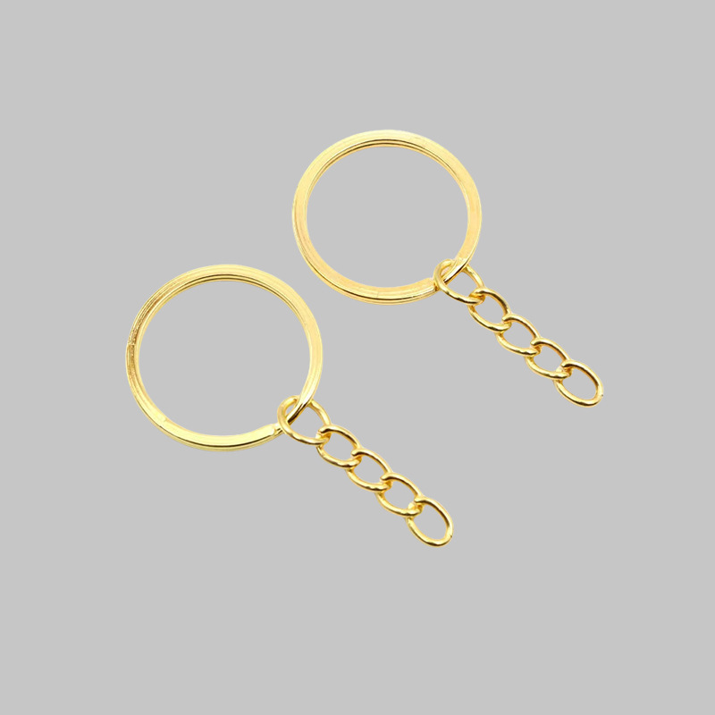 キーホルダーチェーン付き 30 ミリメートル/25 ミリメートル亜鉛合金キーリング diy アクセサリーキーリングマルチカラーオプション|undefined