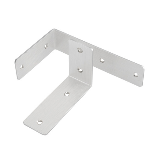 Stainless steel thickened and widened three-color corner code 90 degree L-shaped laminate support corner code furniture fixed storage bracket drag
