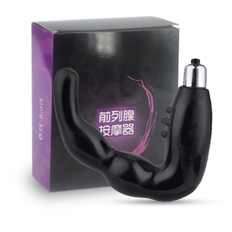 V-Shaped Vibrating Prostate Massager, TPE, Button Control, Adult Anal Toy — detail image 13
