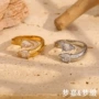 双头小众开口欧美戒指