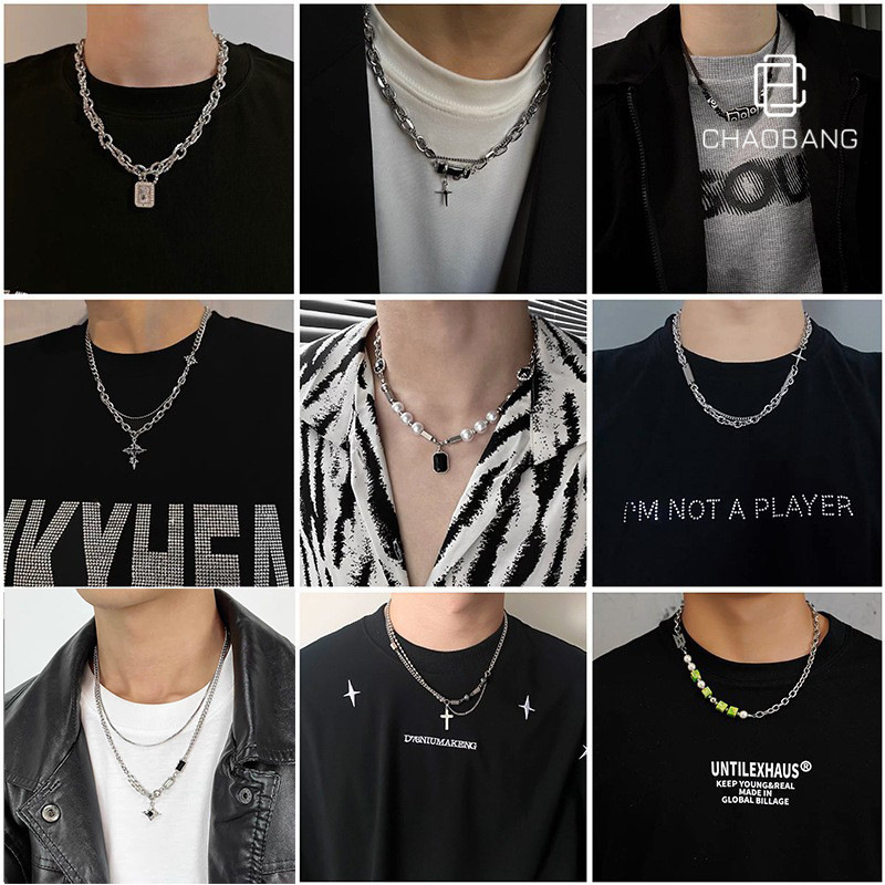 Necklace Men's Titanium Steel Color-free Simple All-match Jewelry Women's Woolen Chain New Fashion Personalized Hot Hip-hop Accessories Necklace Men's Titanium Steel Color-free Simple All-match Jewelry Women's Woolen Chain New Fashion Personalized Hot Hip-hop Accessories