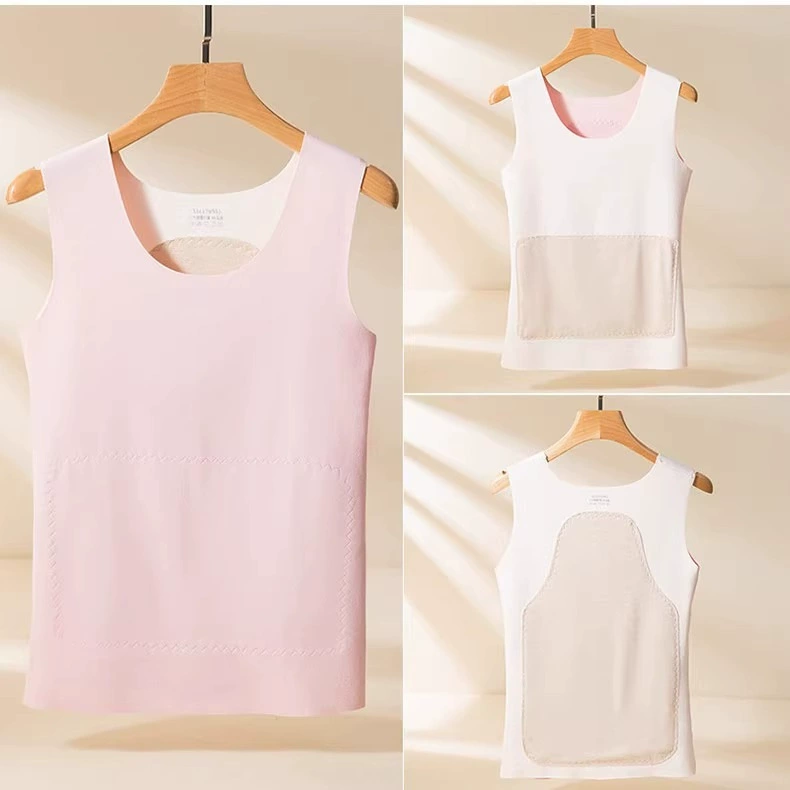 Осенне-зимний немецкий бархатный терможилет женский бесшовный на флисовой подкладке корректирующий низ рубашки с нашивкой тонкий низ большого размера нижнее белье