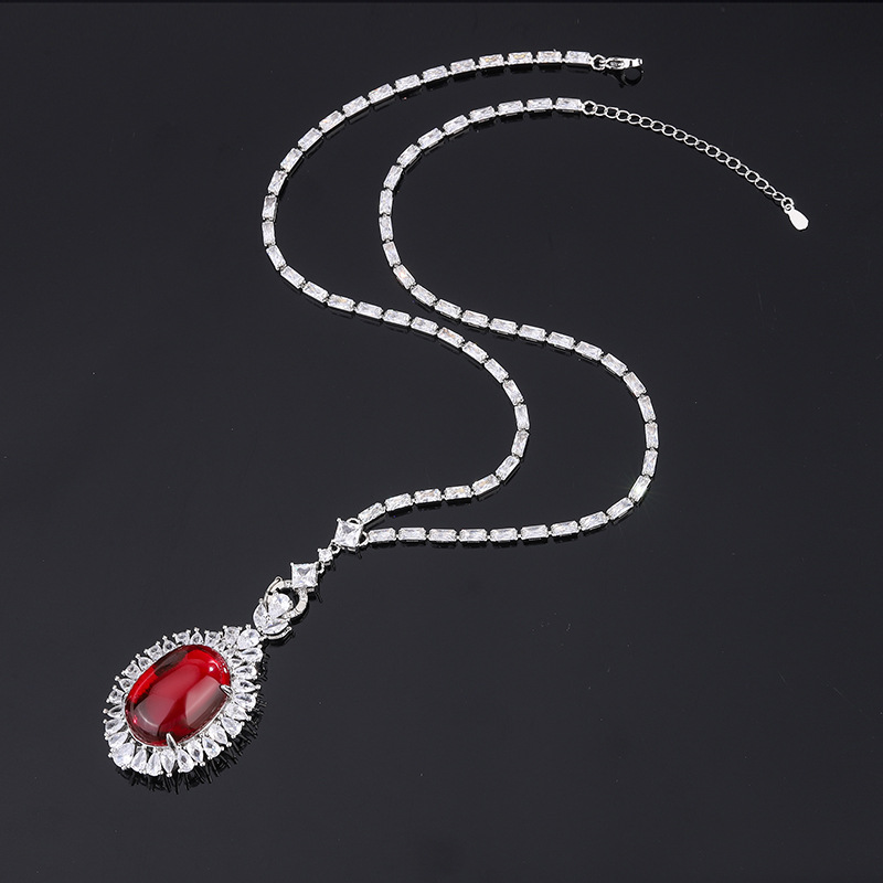 Zhuang Sheng joyería de cobre inferior chapado en oro plantación de hielo fluorescente denier liso brillante traje de mujer principal 18*25-13*1