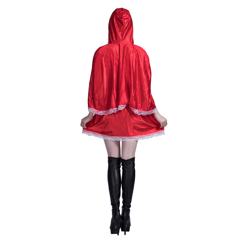 Sprookjesmeisje Roodkapje Bar Sportspellen Rollenspel Activiteit Jurk_voghion.com