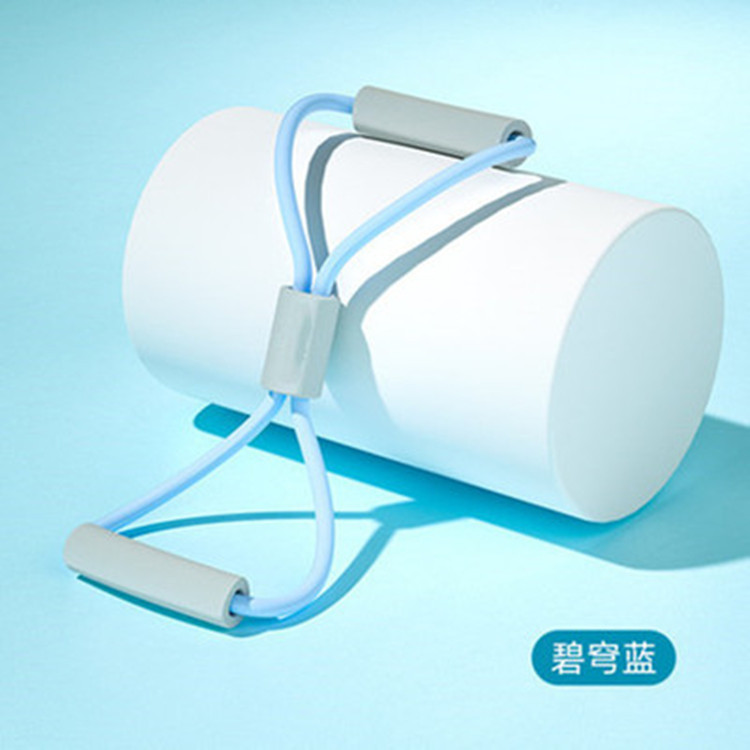 Amazon 8-word dispositivo de tensión de fitness en casa banda elástica femenina hombro abierto cuello belleza espalda yoga estiramiento equipo cuerda de ocho palabras