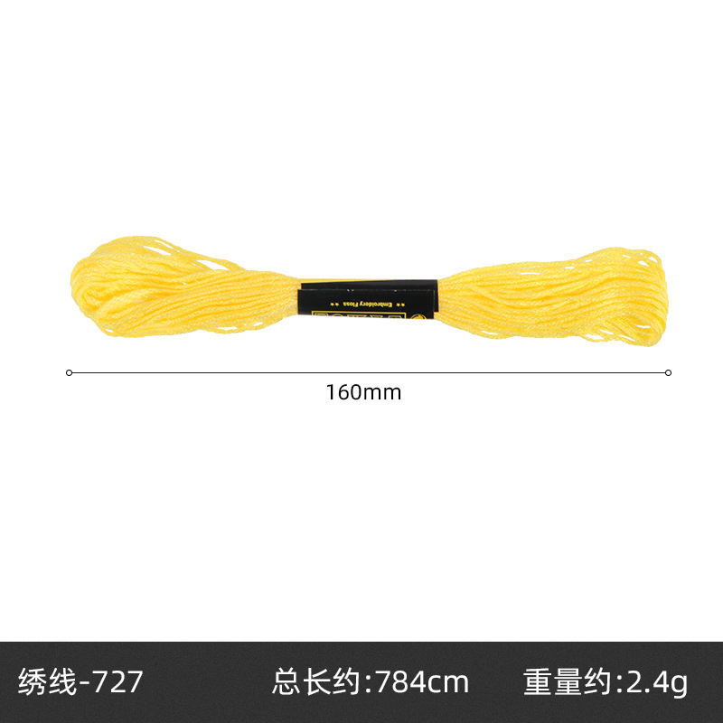 Hilo de punto de cruz de 42 colores, hilo de bordado de poliéster y algodón, bordado puntual, bordado de punto, bordado de punto de cruz