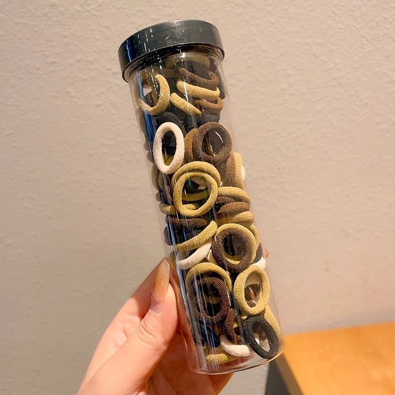 Banda de goma para niños lazo de pelo anillo de toalla anillo de pelo de niña bebé cabeza cuerda sin costuras no duele cabello trenza elástica alta