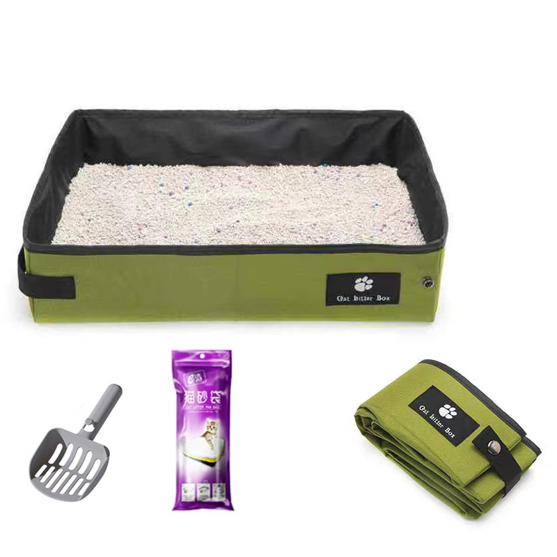 패키지 17 - 대형 일반 녹색 + 고양이 쓰레기 삽 + 고양이 쓰레기 봉투 (7개)