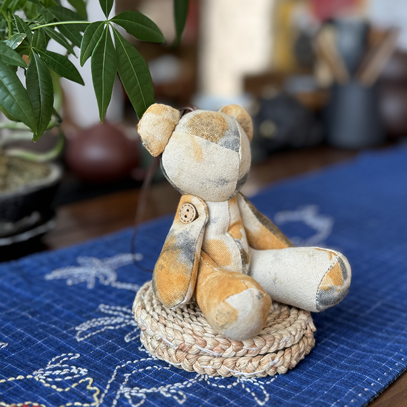 Nuevo oso muñeca muñeca Lu bordado tela de mosaico bolsas de juguete para niños productos acabados colgantes adornos de dibujos animados para el hogar oso