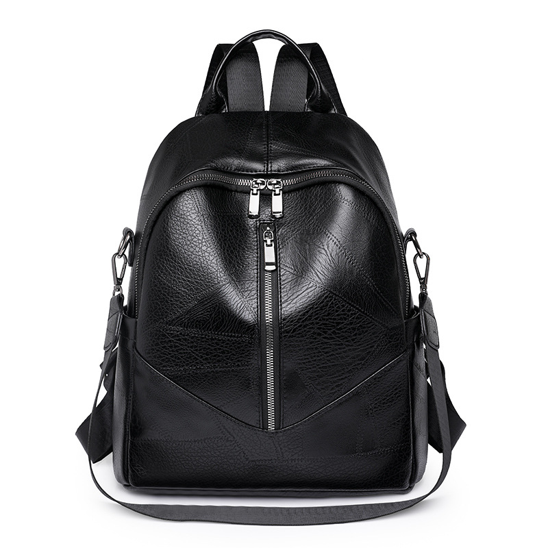 Fábrica al por mayor 2024 nueva moda europea y americana Mochila De mujer simple retro multifuncional mochila de doble uso bolso de mujer