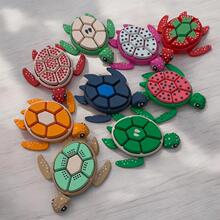 Z 15229 3D printed turtle fidget keychain 3D ��ӡ�ڹ��ѹԿ