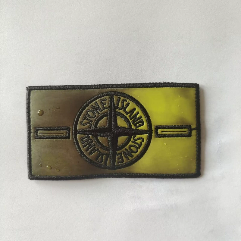 Тепловая нашивка-эмблема Stone Island с эффектом изменения цвета, модный шильдик для обуви и одежды с тепло-чувствительным эффектом