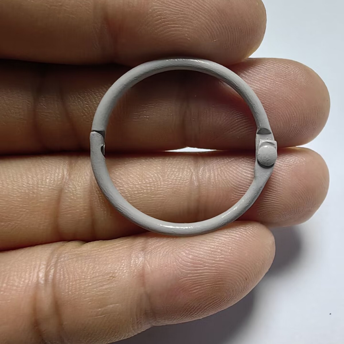 DIY accesorios de llavero 30mm hierro pintado colorido llavero redondo anillo de apertura de anillo de fijación