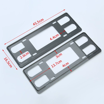 General new national standard license plate frame custom carbon fiber new traffic gauge license plate cover frame stainless steel car license plate frame (License plate holder/license plate holder) - stainless-steel-carbon-fiber-edging-gxy-gb008