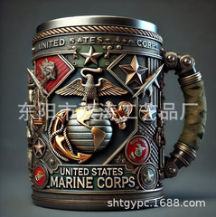 クロスボーダー起爆マグカップ創意樹脂ステンレスカップ個性杯プレゼント置物メーカー卸売り
