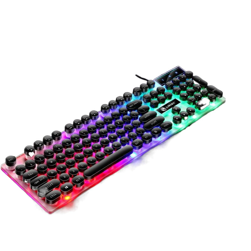 Keyboard Mouse Set Wired USB Back Light Computer Eat Chicken Game LOL Office Home