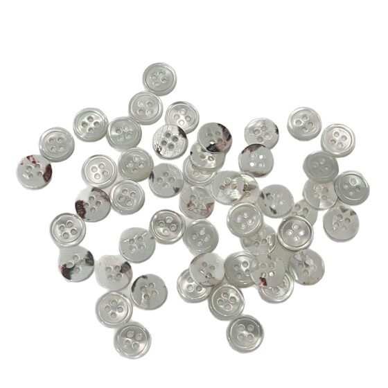 Natural Tarot Bei Collection Garment Accessories Four Eyes with Edge Shirt Shirt Suit Button Horseshoe Snail Shell Button