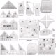 DIY Sewing Measuring Tool Cutting Ruler Patchwork Cutting Ruler Clothing Cutting Tool Acrylic 90 ° Special-shaped Ruler