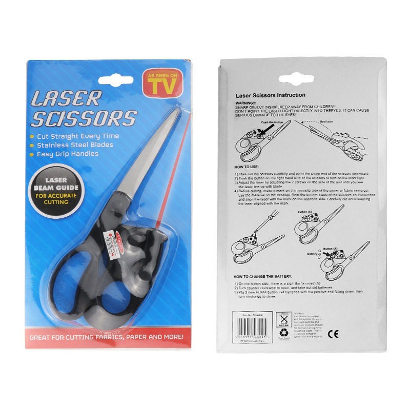 tijeras láser infrarrojas cortar ordenadamente a mano tijeras de corte multipropósito de posicionamiento de rayos láser