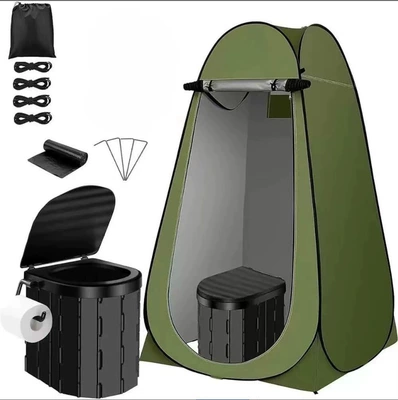 Kempinq və səyahət, Outdoor Car Toilet Portable - integrated-black-toilet-tent-garbage-bag-curing-agent