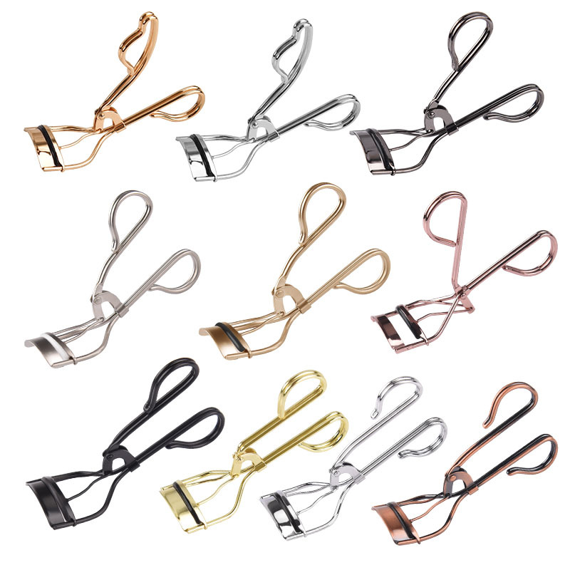 Hot Pink rizador de pestañas con peine novato curling pestañas postizas herramienta auxiliar curling Dispositivo portátil pestañas parciales