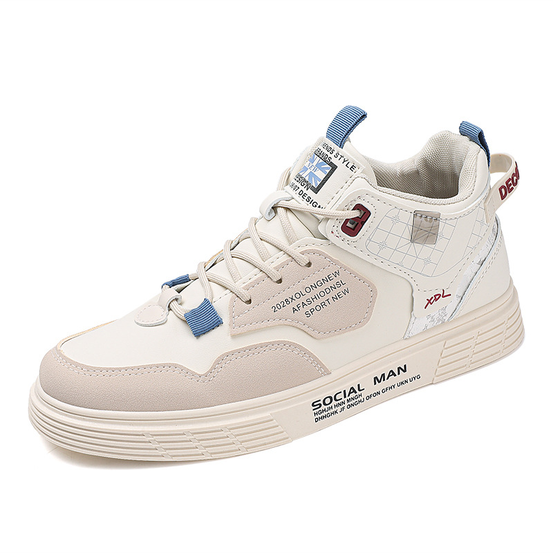 Zapatos de hombre transfronterizos primavera nuevos zapatos casuales de corte bajo para hombre tendencia zapatos de deporte de todo fósforo zapatos blancos zapatos deportivos de gran tamaño