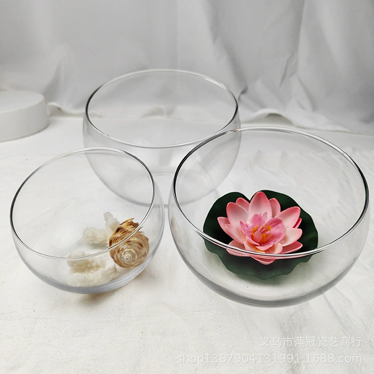 Маленькая полукруглая гидропонная прозрачная диагональная стеклянная ваза простой микроландшафт мох государственная бутылка мясистый цветочный горшок оптом