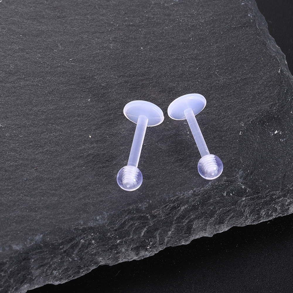 Labret piercing jewelry detail image
