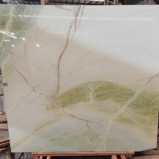Jade Marble Cabinet Surface Dining Table Surface Natural Jade Living Room Coffee Table Tv Cabinet Wall Light Luxury