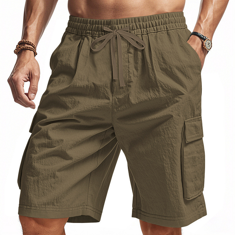 Transfronterizos Amazon Hot Sale American Outdoor Suelto Táctico Hombre Multi-bolsillo herramienta Casual Pantalones cortos de playa deportivos
