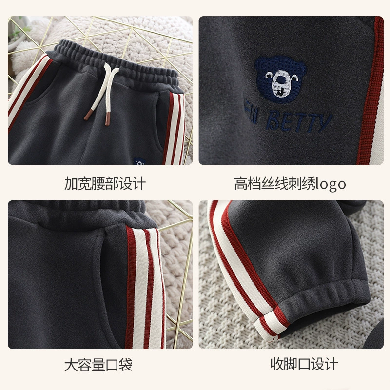 Demi-season children's warm windproof comfortable trousers for leisure, for teenagers