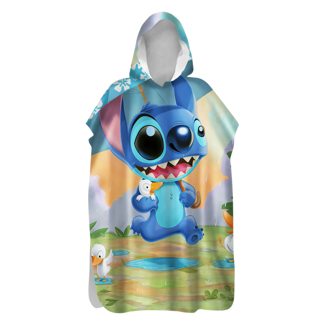 2 дня волос двухсторонний бархат животный мир 2 Быстросохнущий плащ банное полотенце Дайвинг теплое пальто открытый купальный Халат с капюшоном