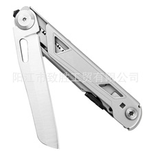 户外野营便携8合1多功能瑞士小刀 车载救生战术多用途折叠刀