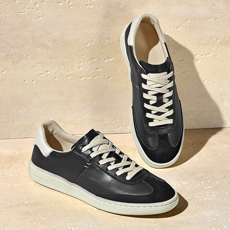 Zapatos de skate para hombres 2026 primavera nuevos zapatos de cuero de nicho, zapatos de moda, zapatos de cuero de vaca para hombres, zapatos casuales para hombres