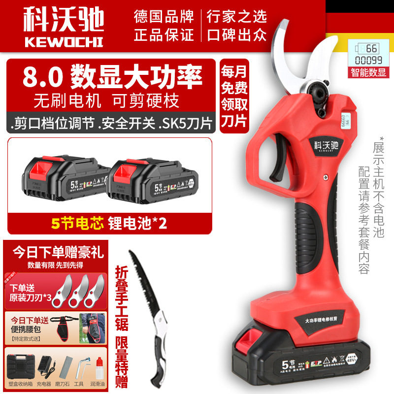 8.0 디지털 디스플레이 고출력 5셀 배터리 2개 + Haoli 정품 Kewochi + 과일나무 전용