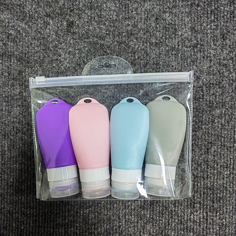 现货硅胶洗手液分装瓶旅行套装洗发水沐浴露护肤品收纳瓶小样空瓶