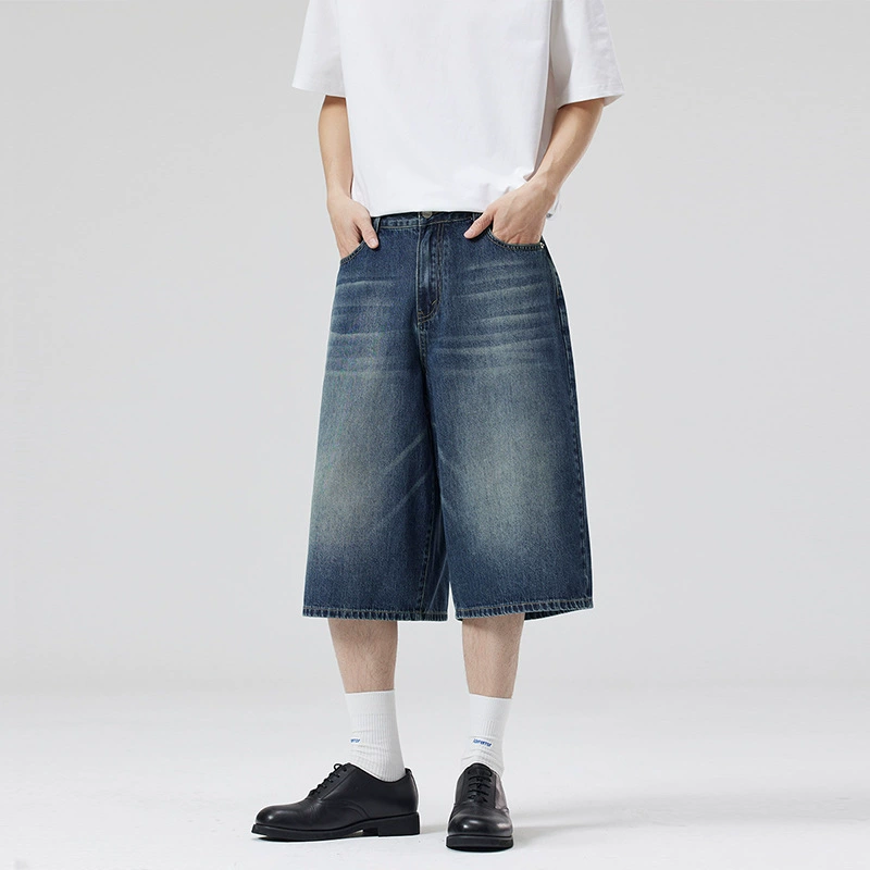 Summer jeans, American style, loose straight fit