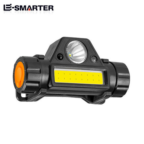 New LED dual-purpose bright headlight with magnet and built-in lithium battery USB rechargeable mini work light