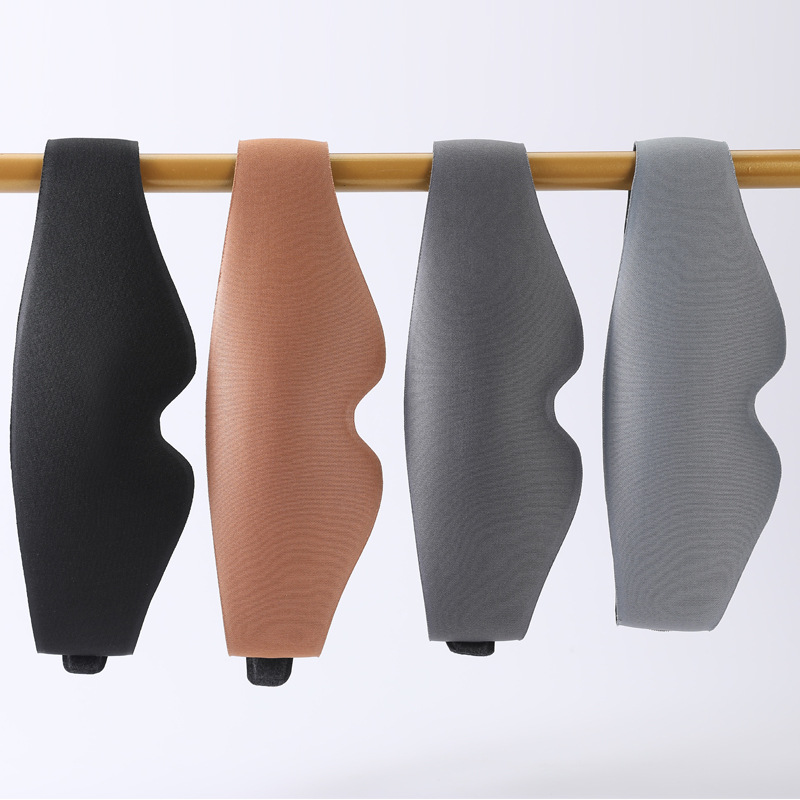 Nueva máscara de ojo 3D integrada sombreado largo contorno tridimensional sin presión sensación almuerzo descanso máscara de ojo transpirable en stock máscara de ojo