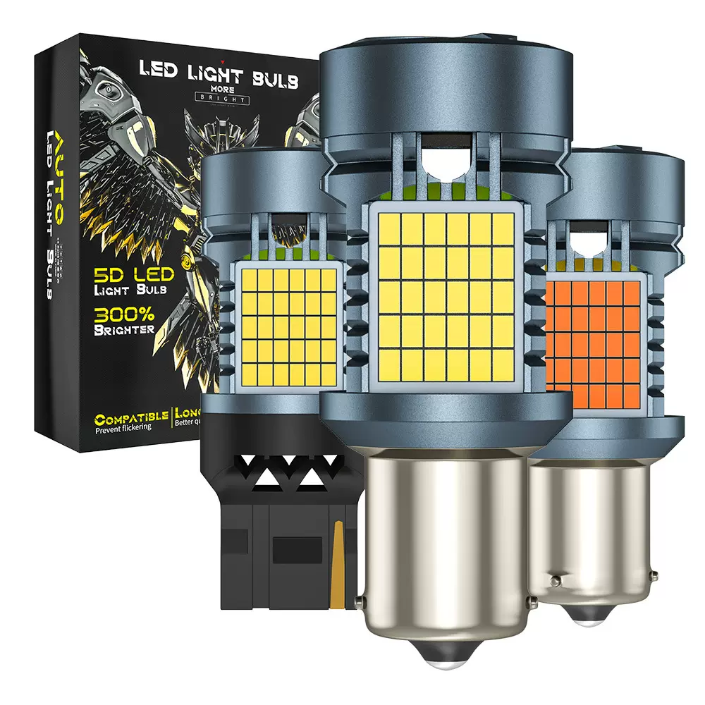 DXZ汽车LED转向灯Canbus解码防频闪1156 2016 120smd倒车行车灯泡