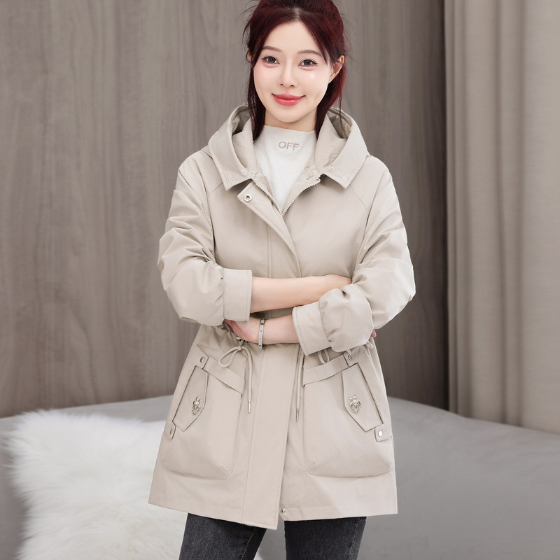 Detachable Three-Way Parka Coat for Women, Mid-Length Cotton-Padded Jacket with Adjustable Waist, Thickened Winter Cotton Coat Detachable Three-Way Parka Coat for Women, Mid-Length Cotton-Padded Jacket with Adjustable Waist, Thickened Winter Cotton Coat