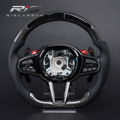 Suitable for Bmw Cs Carbon Fiber Led Heated Steering Wheel 3 Series 5 Series X3X5G20G30G05G01G22G11G02 (Steering wheel) - g20-with-heating-and-led-bare-disk