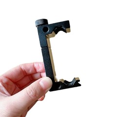 ワンワード携帯電話クリップ E字型クリップ 360度回転携帯電話ホルダー 水平垂直撮影携帯電話クリップ ライブブロードキャストホルダークリップ 55-105