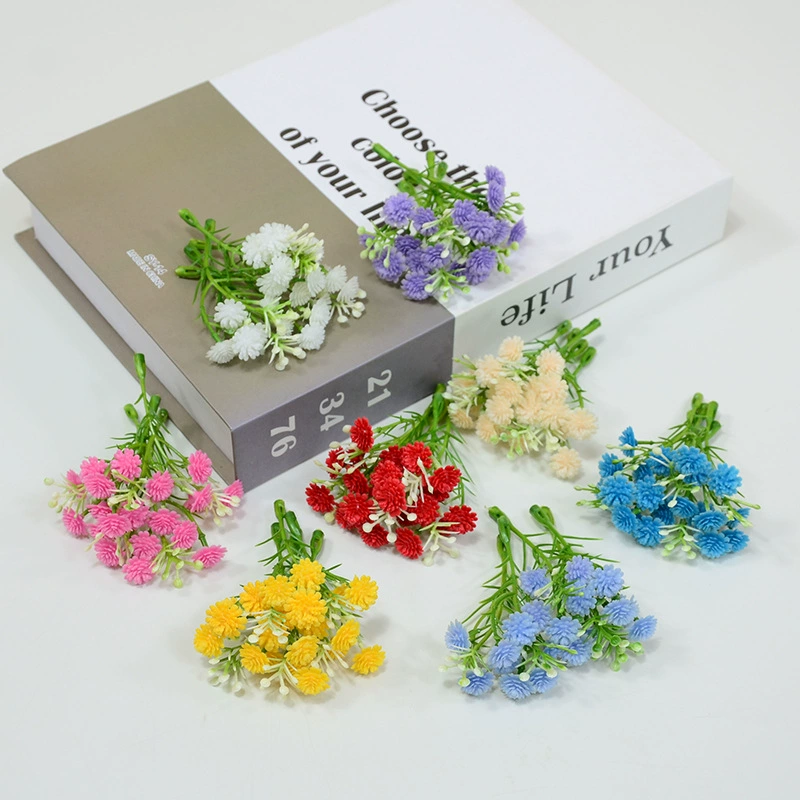 Искусственный цветок, мягкий клей, цветок детского дыхания, гирлянда, пасторальная уличная фотография, цветок, искусственный цветок, свадебная композиция для прохода, украшение для аудитории