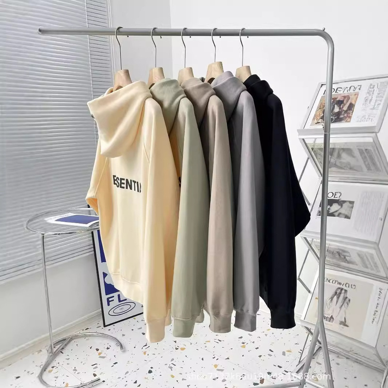 Essentials Sweatshirt with Double Zipper Cardigan Miki High Street Men's and Women's Fleece Hoodie Trendy Loose and Stylish