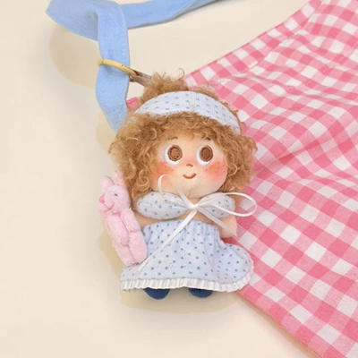 Freckles Keychain Toy Accessory, Pluş açarlıqlar - sleeping-pillow-rabbit-khaki-explosion-pendant